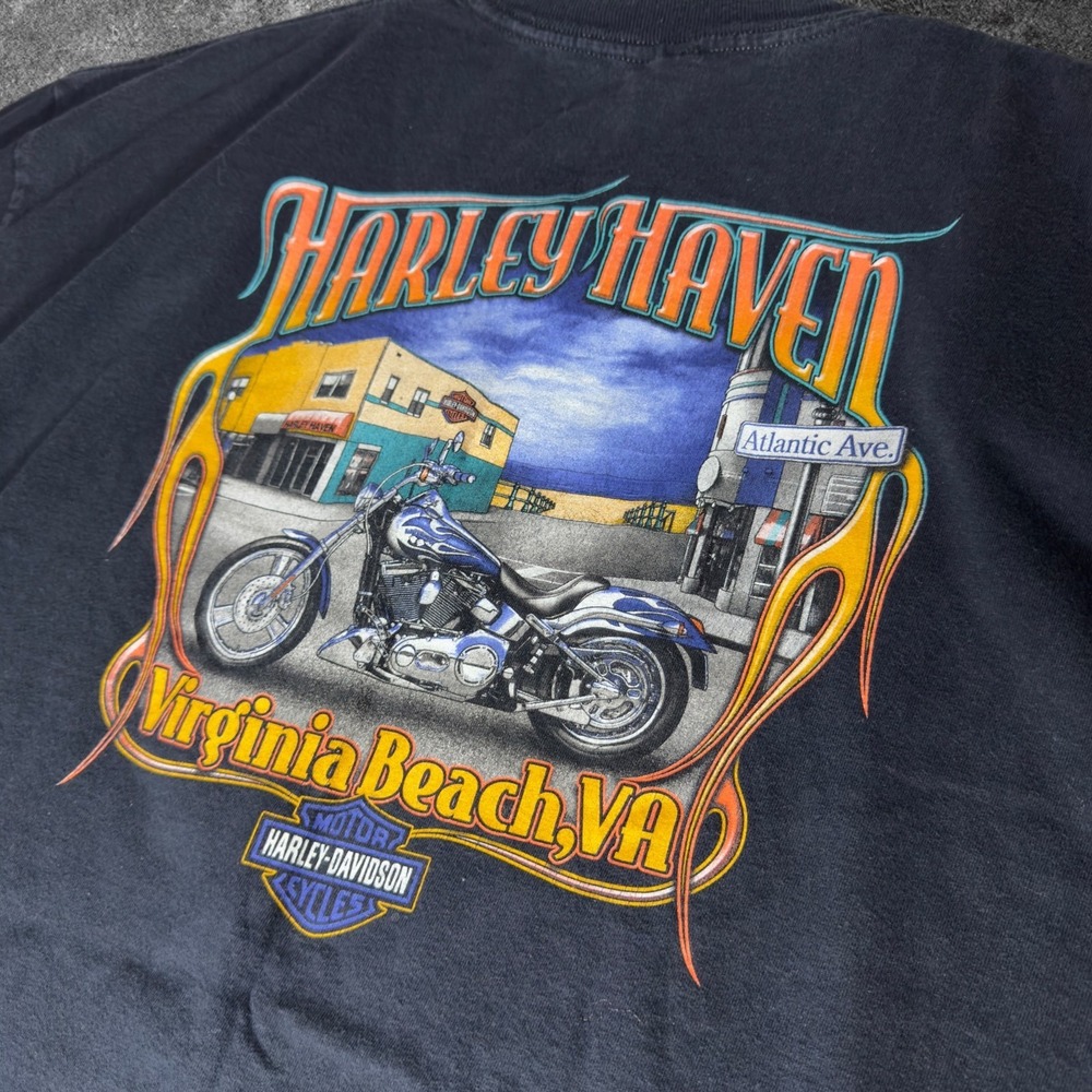 Harley Davidson T Shirt Lot of 3 Mens 3XL Grunge Biker Graphic Tees Y2K